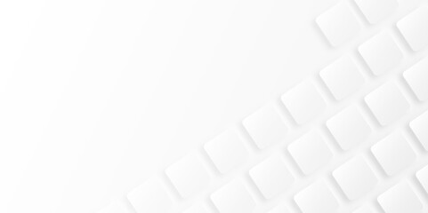 Abstract white rectangle shape geometric line background. Clean and simple pattern for business template. geometric minimal shapes background illustration. frame banner. Realistic paper surface	
