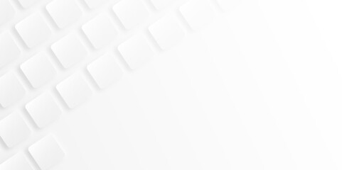 Abstract white rectangle shape geometric line background. Clean and simple pattern for business template. geometric minimal shapes background illustration. frame banner. Realistic paper surface	