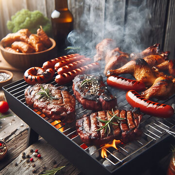 Imagens de churrasco na brasa