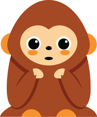 Adorable Shy Monkey