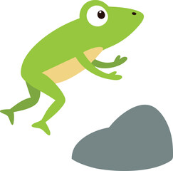 frog on a leaf