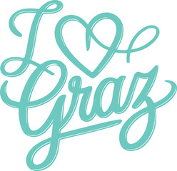 Fototapeta premium I Love Graz.