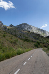 LE-315 Highway in the Vegacervera Gorges in Leon, Spain