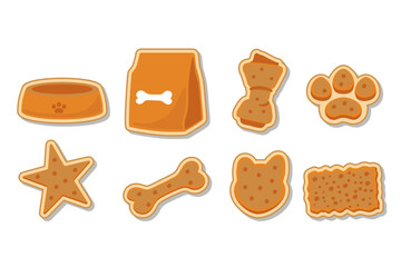 dog foods design vector flat isolated illustration