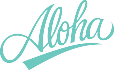 Obraz premium Aloha Typography.