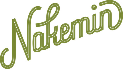 Fototapeta premium Nakenin Logo.