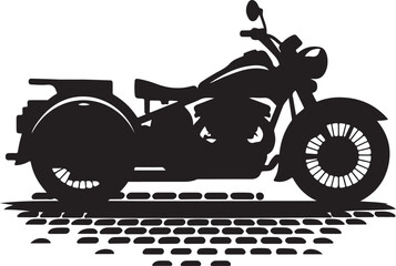 Fototapeta premium Motorcycle Silhouette Tattoo Design Art