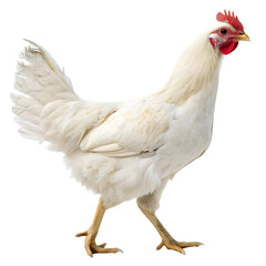 chicken on white background