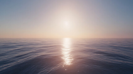 Obraz premium Soft ocean breeze with puffy clouds high resolution picture
