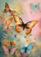 butterfly on a grunge background