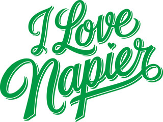 Fototapeta premium I Love Napier.