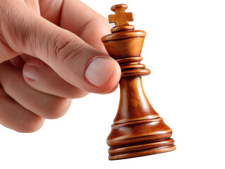 chess pieces on white background