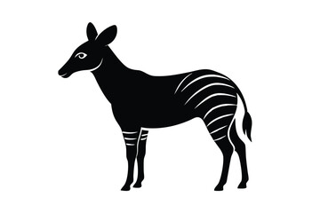 silhouette of a giraffe