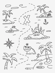 Laughing Raccoon with Striped Tail and Leaves Coloring Page