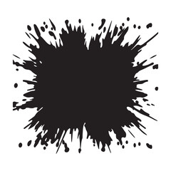 black ink splash