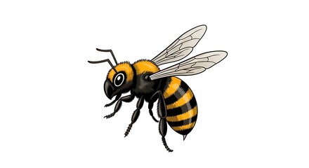 vector, illustration, bee, background