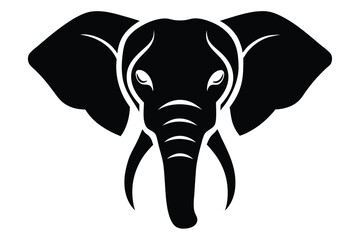 elephant head vector