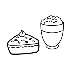 vector illustration of a cupcake