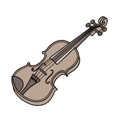 Obraz premium Vector Illustration of Musical Instrument Violin.