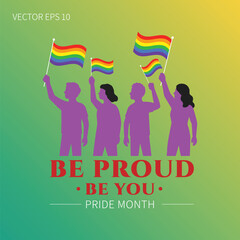 Bold Red Pride Poster Vector