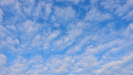 beautiful cloud landscape background against the blue of the winter sky looks unusually beautiful...