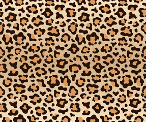 Leopard skin seamless pattern. Luxury leopard fur print for textile and the fashion industry. Seamless pattern of leopard skin. Vector