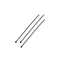 hand drawn arrows.