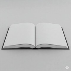 Fototapeta premium Open Book with Blank Pages - Ready for Reading or Writing