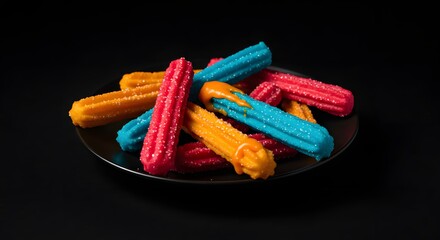 Vibrant Rainbow Churros A Delicious and Colorful Culinary Delight
