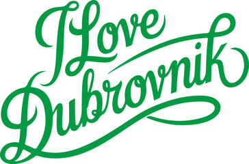 Fototapeta premium I Love Dubrovnik.