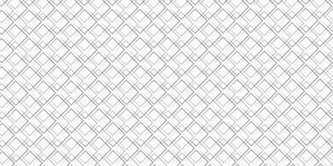 Fototapeta premium Seamless diagonal tile line pattern vector. Design black on white background. Design print for textile, wallpaper, background. Set 1