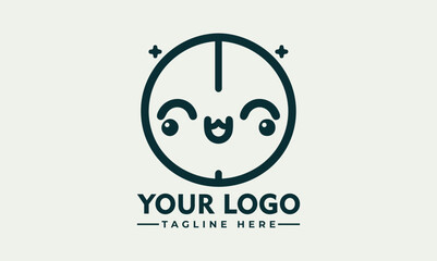 Cute chibi cartoon cat character with sparkling star eyes and adorable expression in kawaii illustration. Character concept
