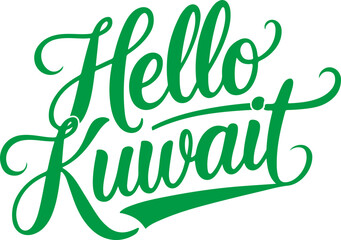 Fototapeta premium Hello Kuwait.