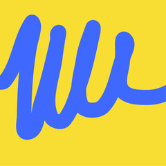 Modern Abstract Squiggle – Bold Line Art Vector