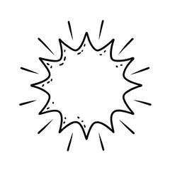 vector illustration of an abstract sun