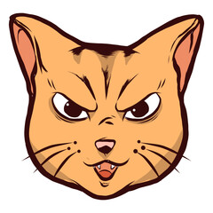 Cat muzzle artful artfulness whisker ear illustration