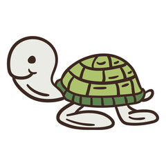 Cute turtle animal