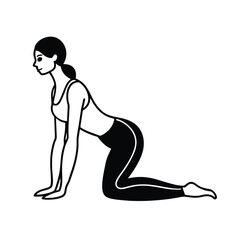 vector illustration of a woman