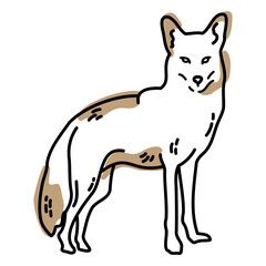 Wolf wild animal duotone