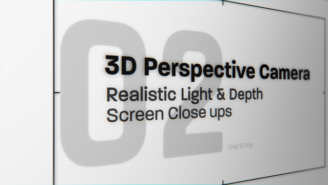 3D Perspective Camera Moves (2) | Animated Screen Close Ups (Drag & Drop)