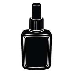 perfume bottle isolated on white