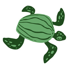 Doodle of sea turtle