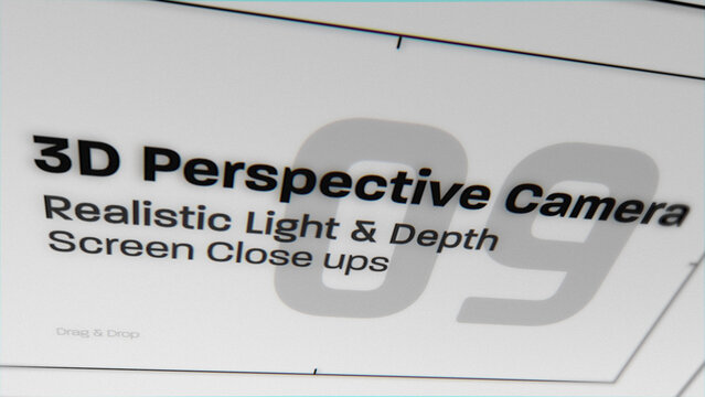 3D Perspective Camera Moves (9) | Animated Screen Close Ups (Drag & Drop)