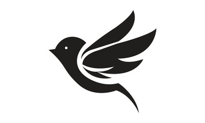 Minimal Bird Logo Vector
