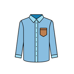 vector illustration of a shirt clothing icon fashion t-shirt