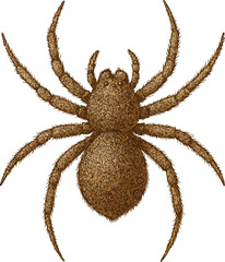 Realistic 4K Spider Illustration