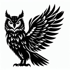 Obraz premium Owl Silhouette