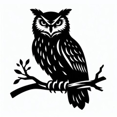 Fototapeta premium Owl Silhouette