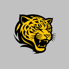 Angry Jaguar Head Mascot Vector Illustration