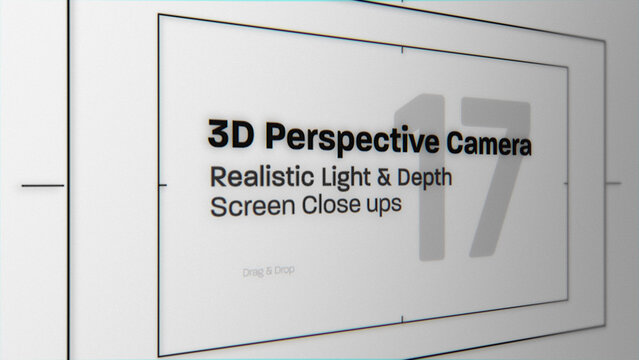 3D Perspective Camera Moves (17) | Animated Screen Close Ups (Drag & Drop)